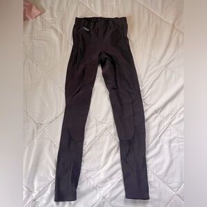 Irideon maroon riding tights.